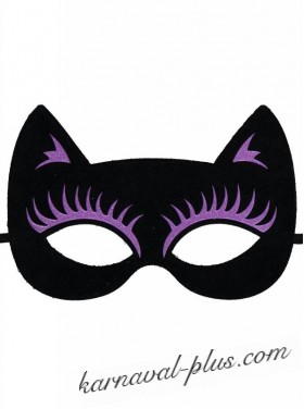 Карнавальная фетровая маска Кошка
